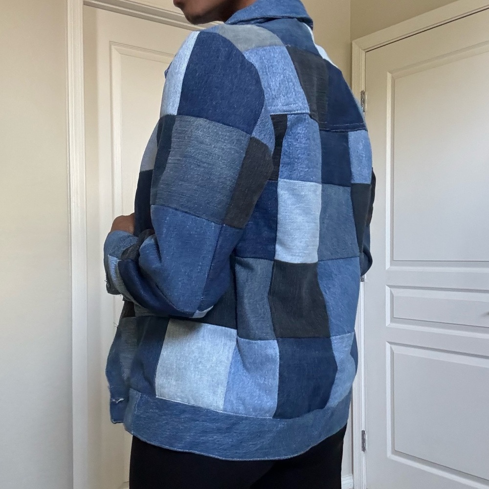 Vintage Patchwork Denim Jacket - image 6